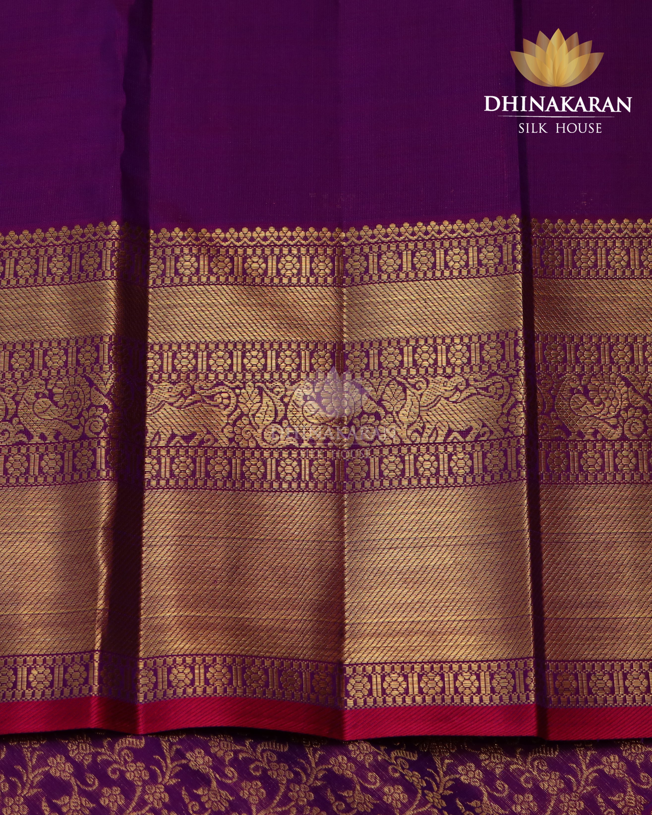 Purple brocade Kanjivaram-sv222
