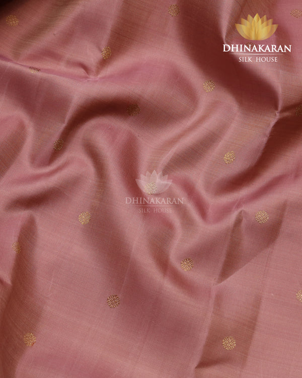 Dusty pink Kanjivaram-sar2434