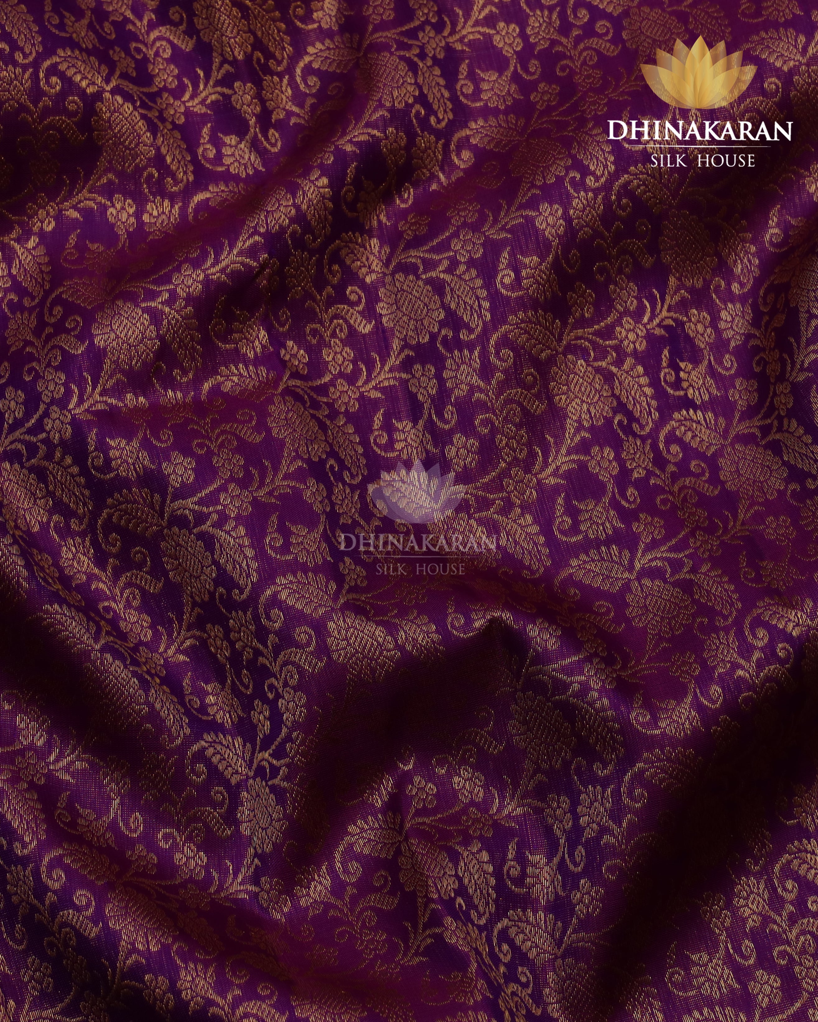 Purple brocade Kanjivaram-sv222