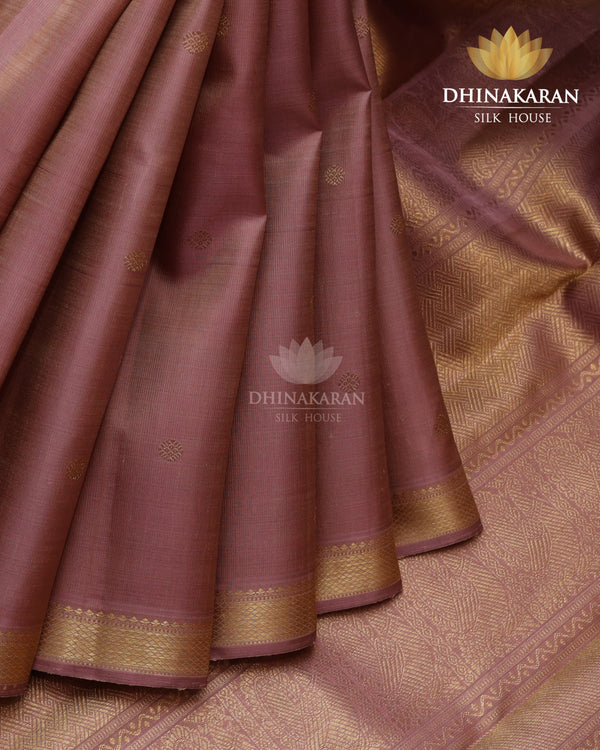 Dusty pink Kanjivaram-sar2434