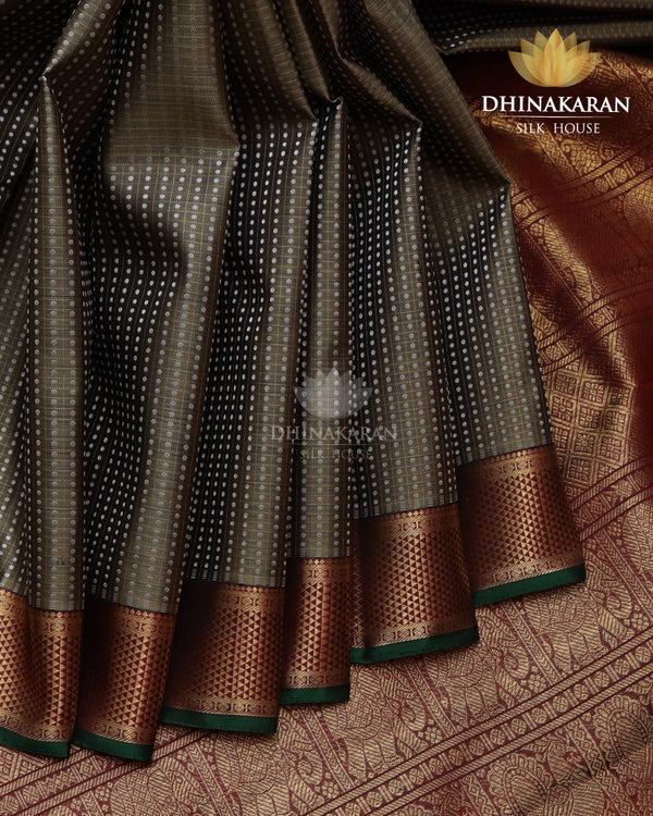 Olive Green Kanjivaram-sau2232