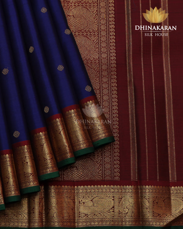 Midnightblue Kanjivaram-sau4024