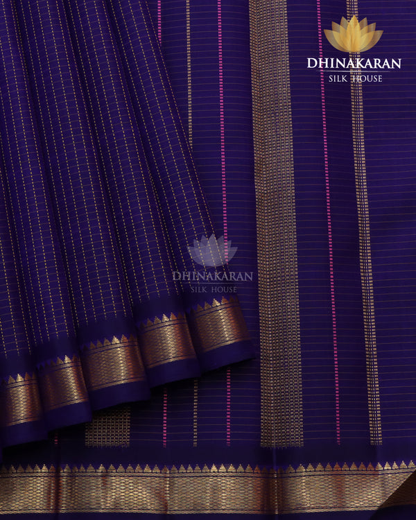 Ink Blue Kanjivaram-sar2848