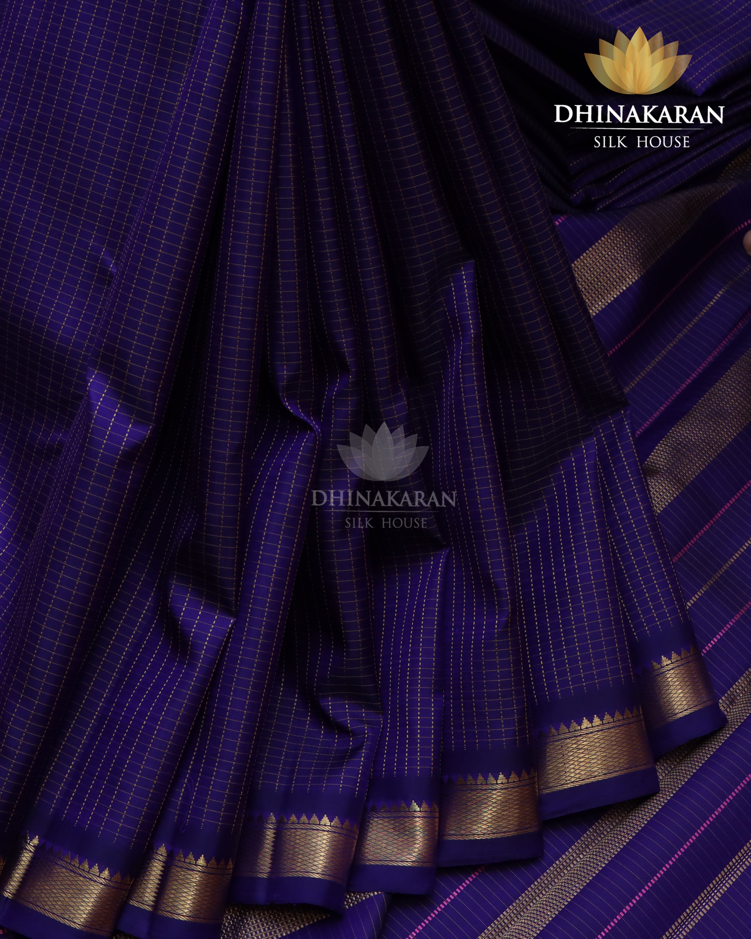 Ink Blue Kanjivaram-sar2848