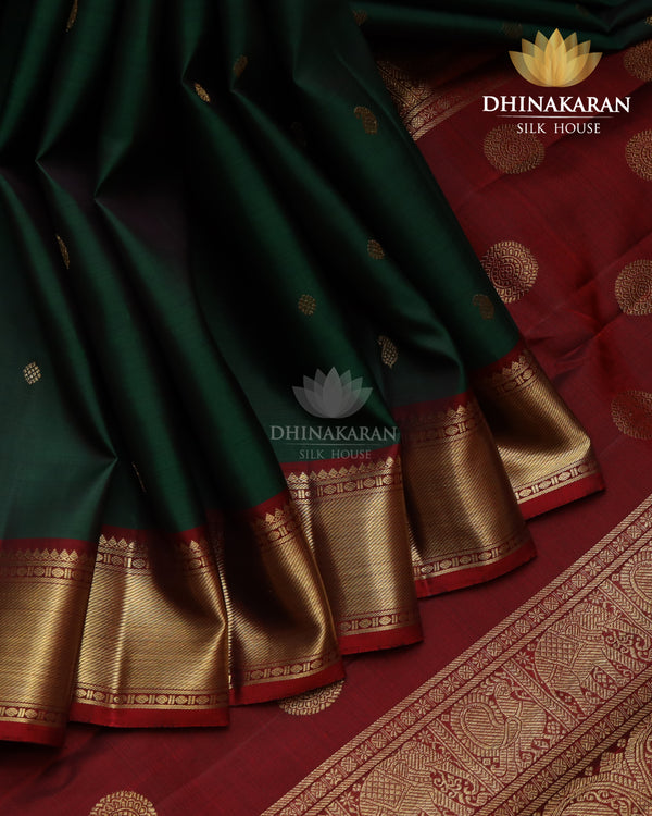 Bottle Green Kanjivaram-sau2486