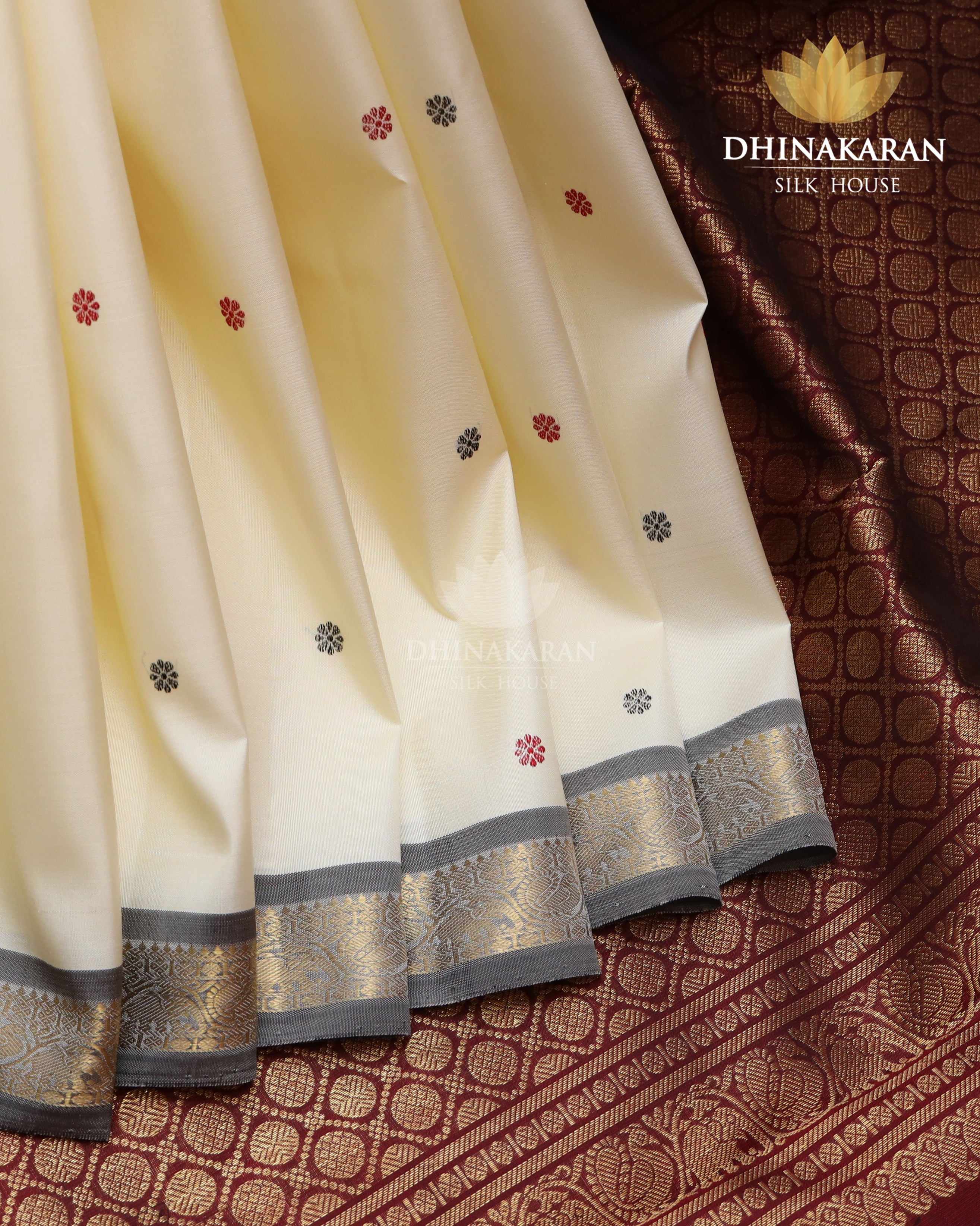 Silk On SIlk Butta Kanjivaram-sar2856