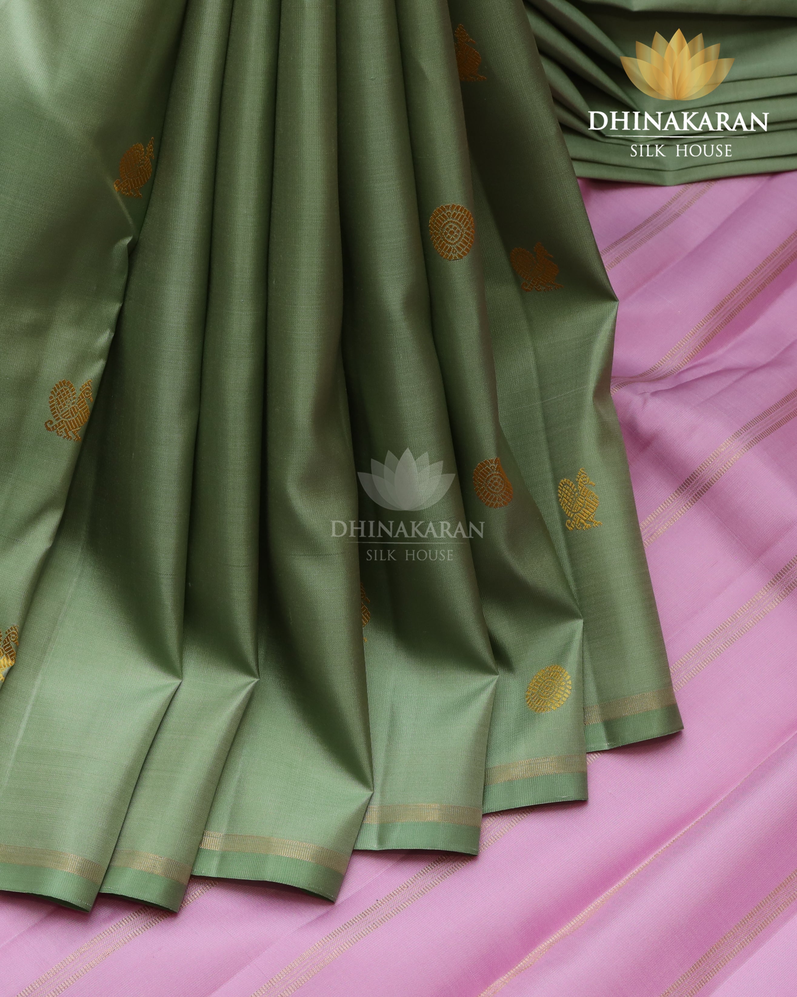 Pista Green Kanjivaram-sar2870