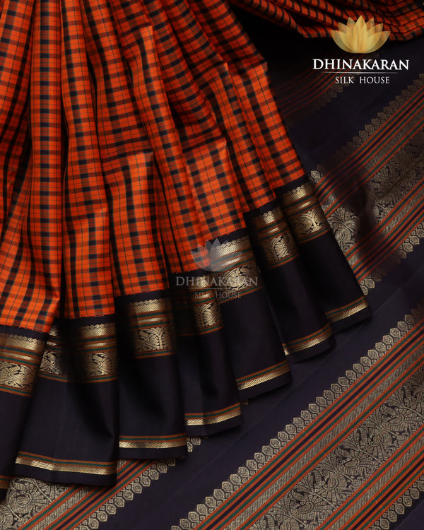 Burnt Orange Kanjivaram-sau3046