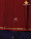 Navy Blue Borderless Kanjivaram-sar2872