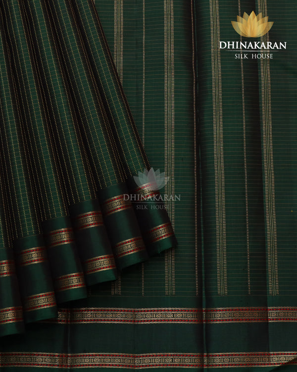 Bottle Green Kanjivaram-sar2882
