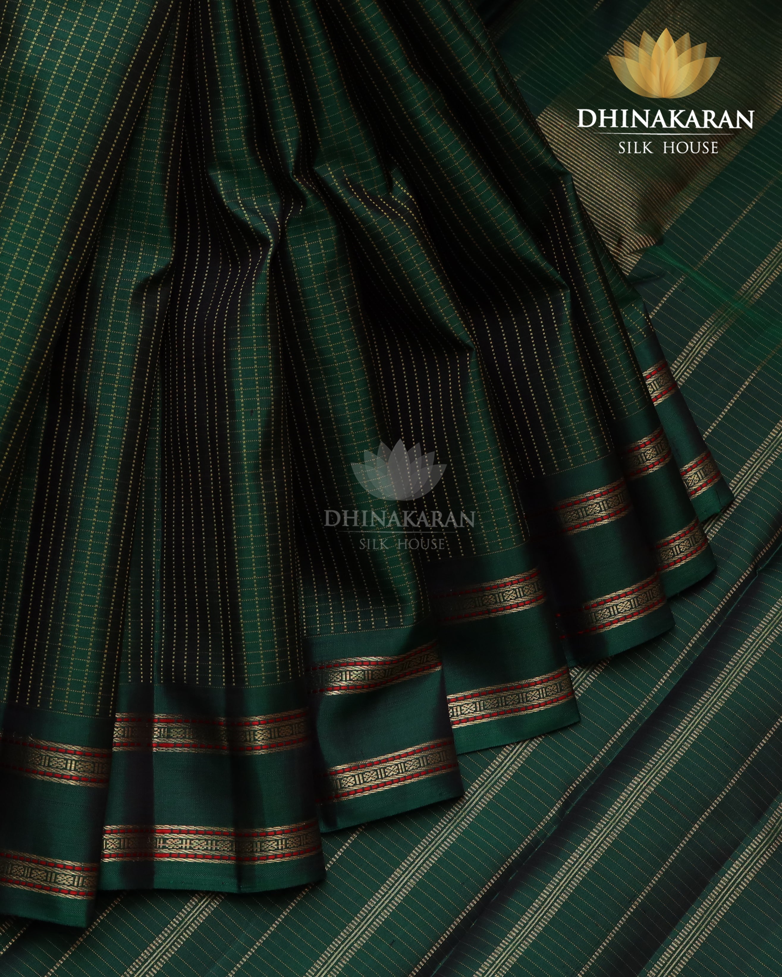 Bottle Green Kanjivaram-sar2882