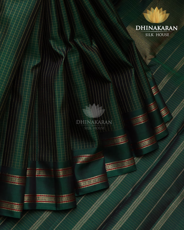 Bottle Green Kanjivaram-sar2882
