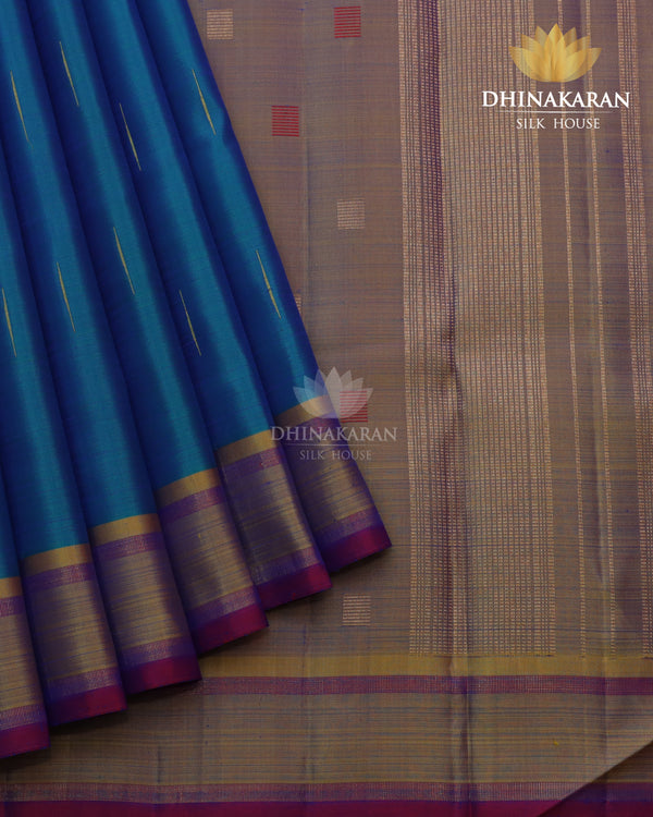 Peacock Colour Kanjivaram-sar2878