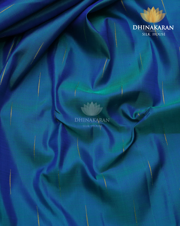 Peacock Colour Kanjivaram-sar2878