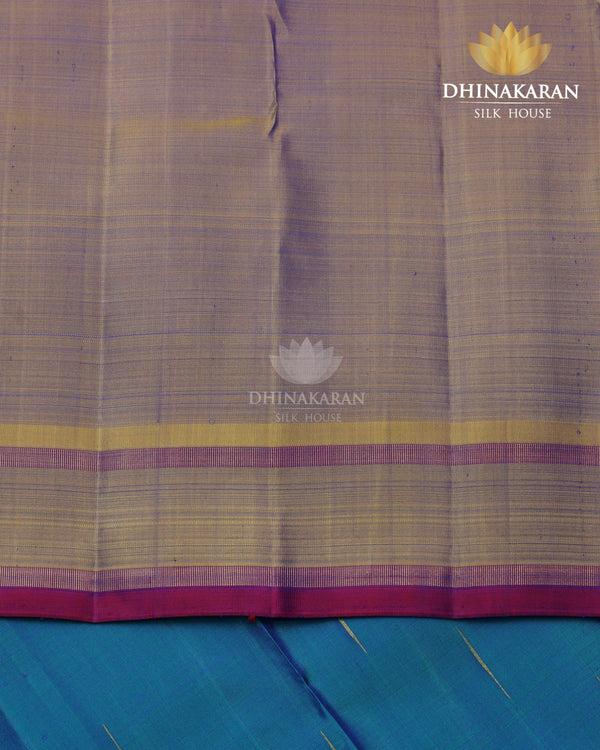 Peacock Colour Kanjivaram-sar2878