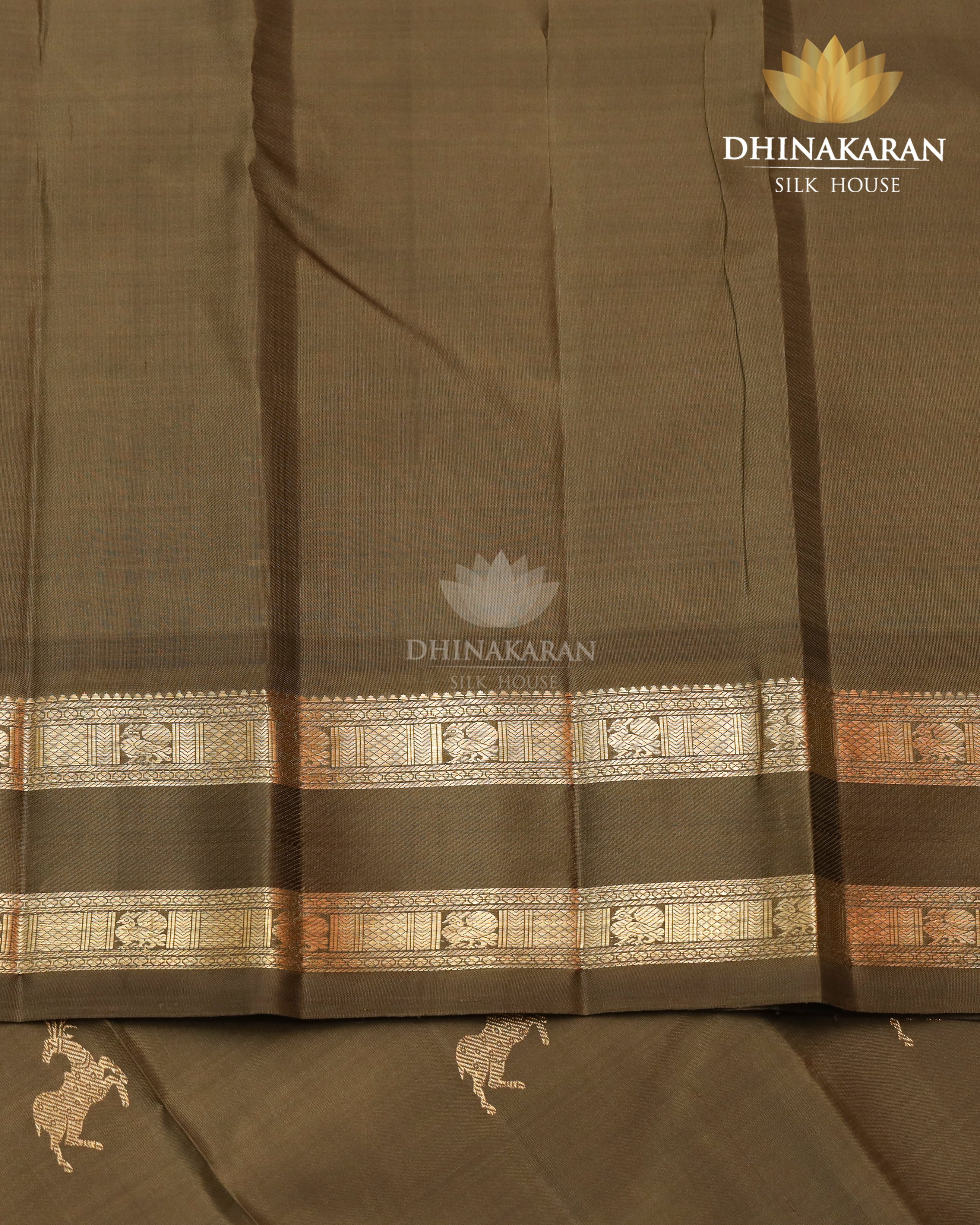 Olive Green Kanjivaram-sar2876