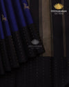 Midnight Blue Deer Butta Kanjivaram-sar2389