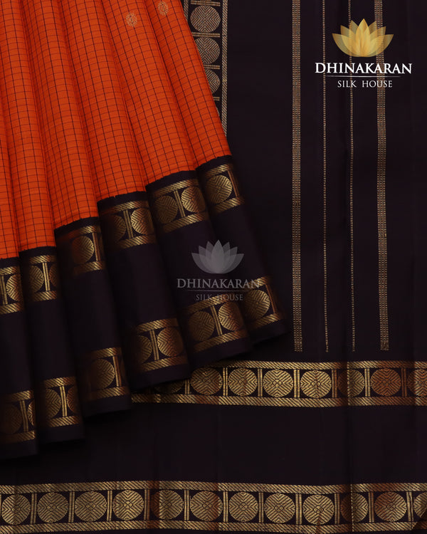 Burnt Orange Kanjivaram-sau2966