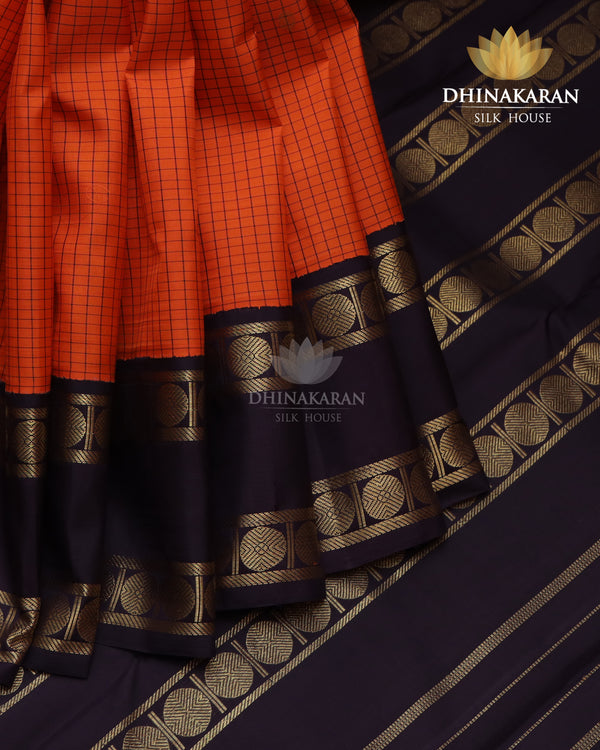 Burnt Orange Kanjivaram-sau2966
