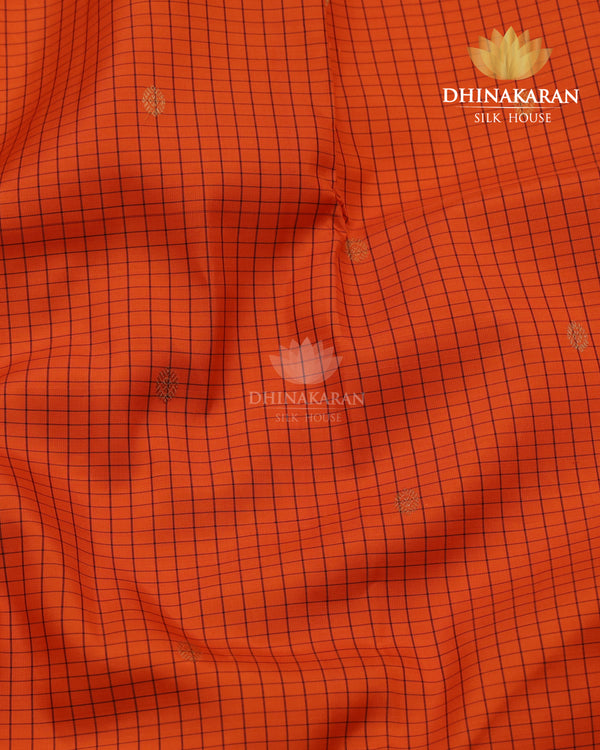 Burnt Orange Kanjivaram-sau2966