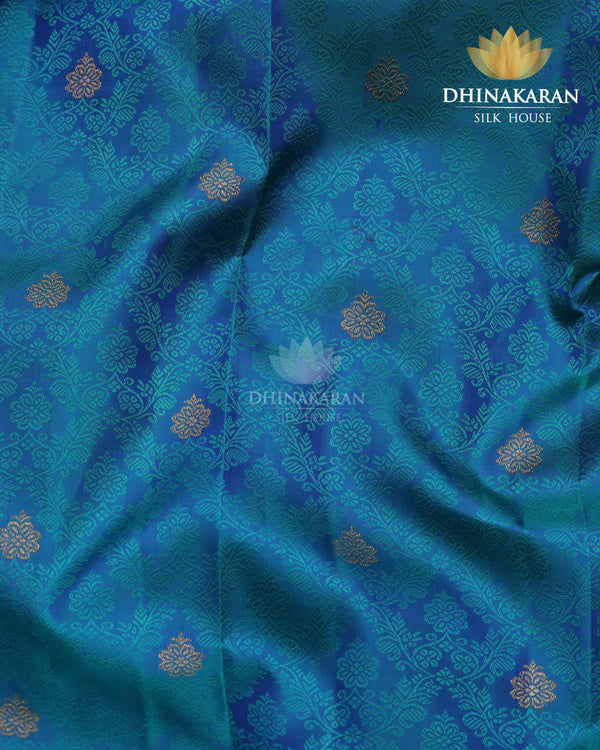 Peacock Colour Kanjivaram-sau3004