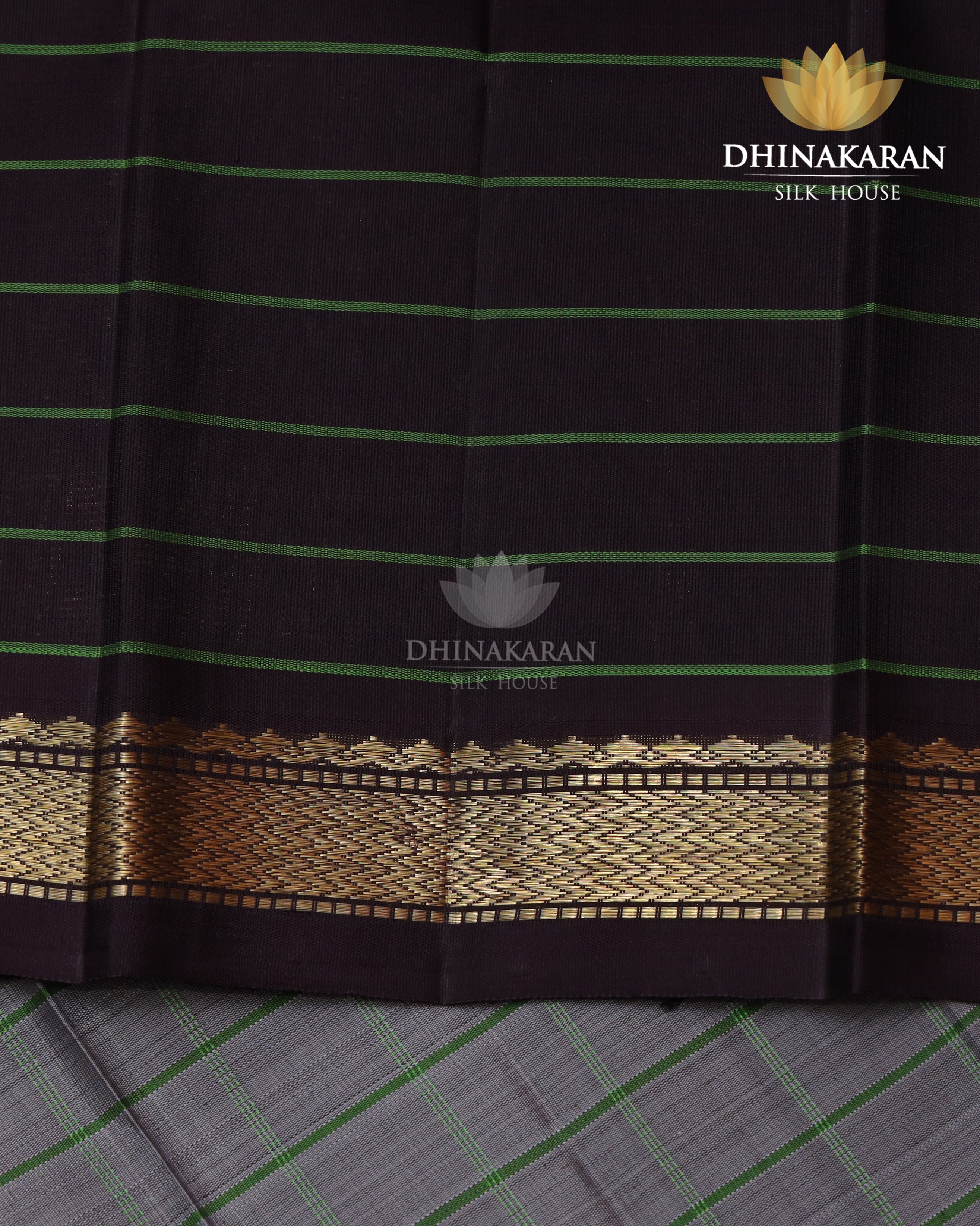 Grey Small Border Kanjivaram-sar2324