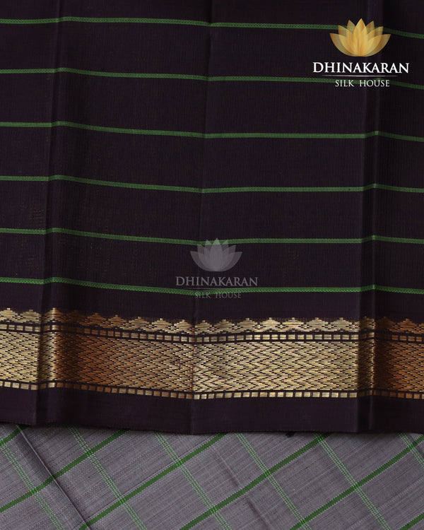 Grey Small Border Kanjivaram-sar2324