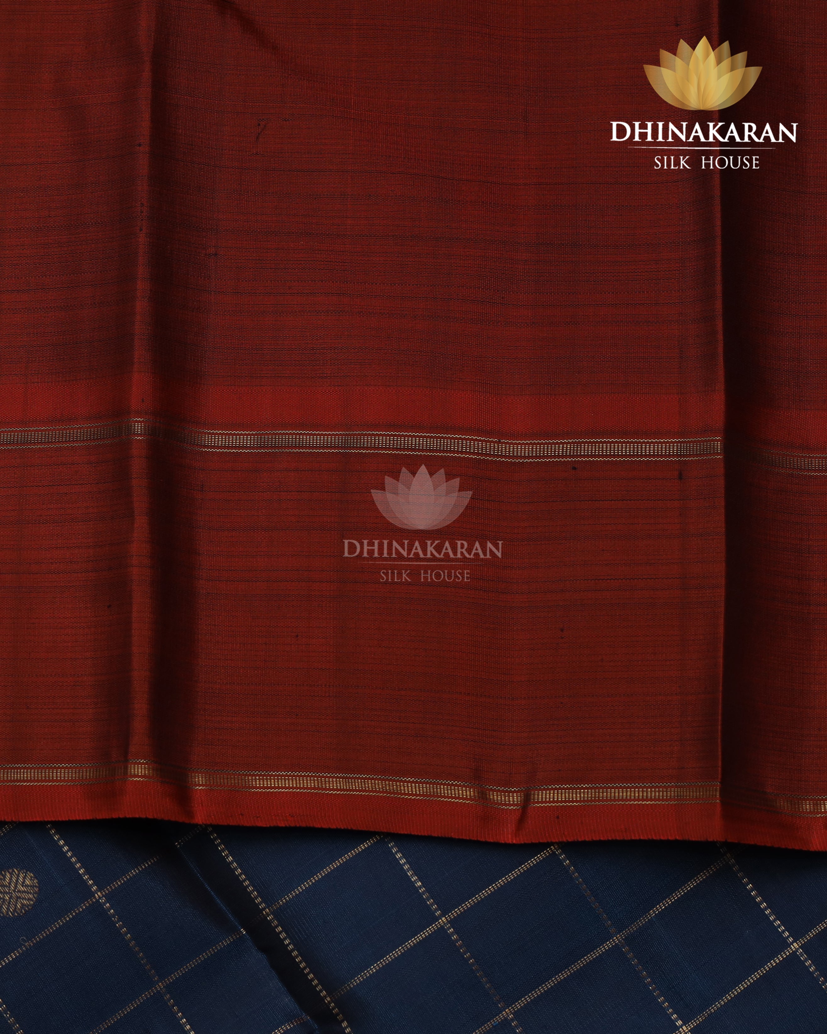 Rust Border Kanjivaram-sar2320