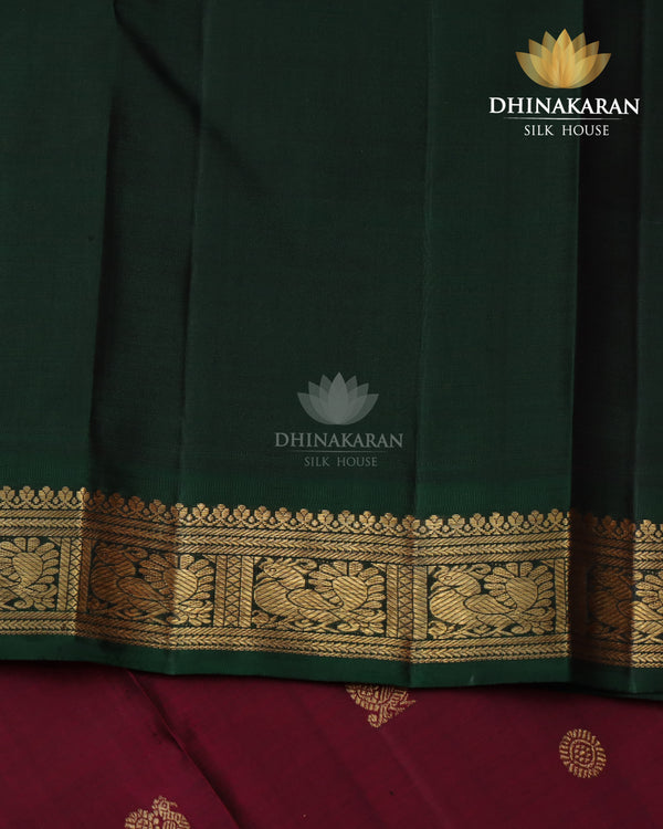 Wine colour Kanjivaram-sar2310