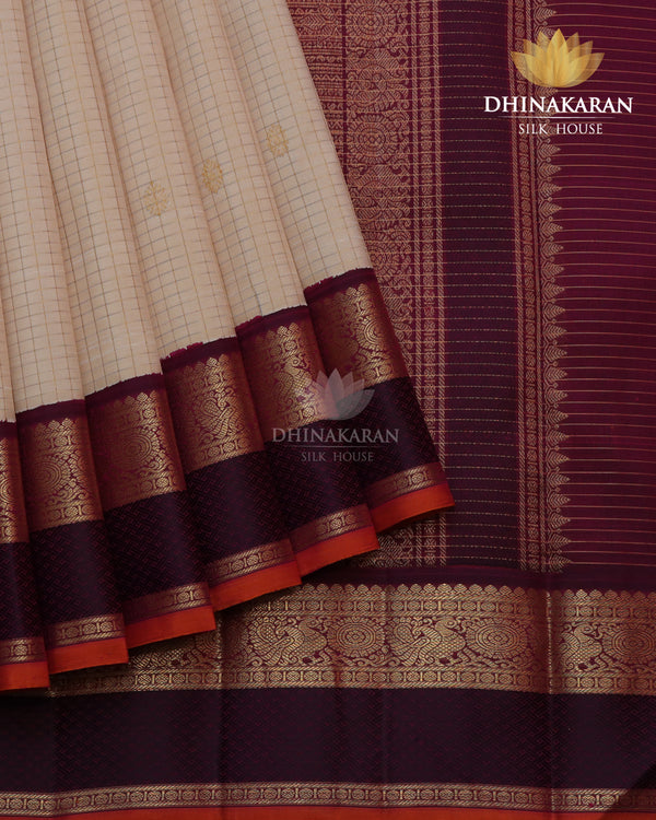 Beige Kanjivaram-sau3046