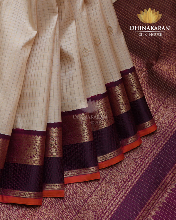 Beige Kanjivaram-sau3046