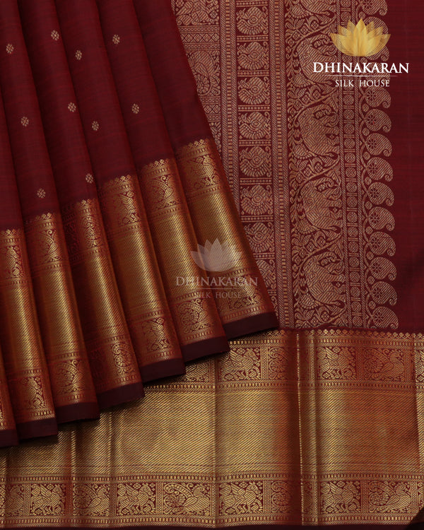 Deep Maroon Kanjivaram-sau3074