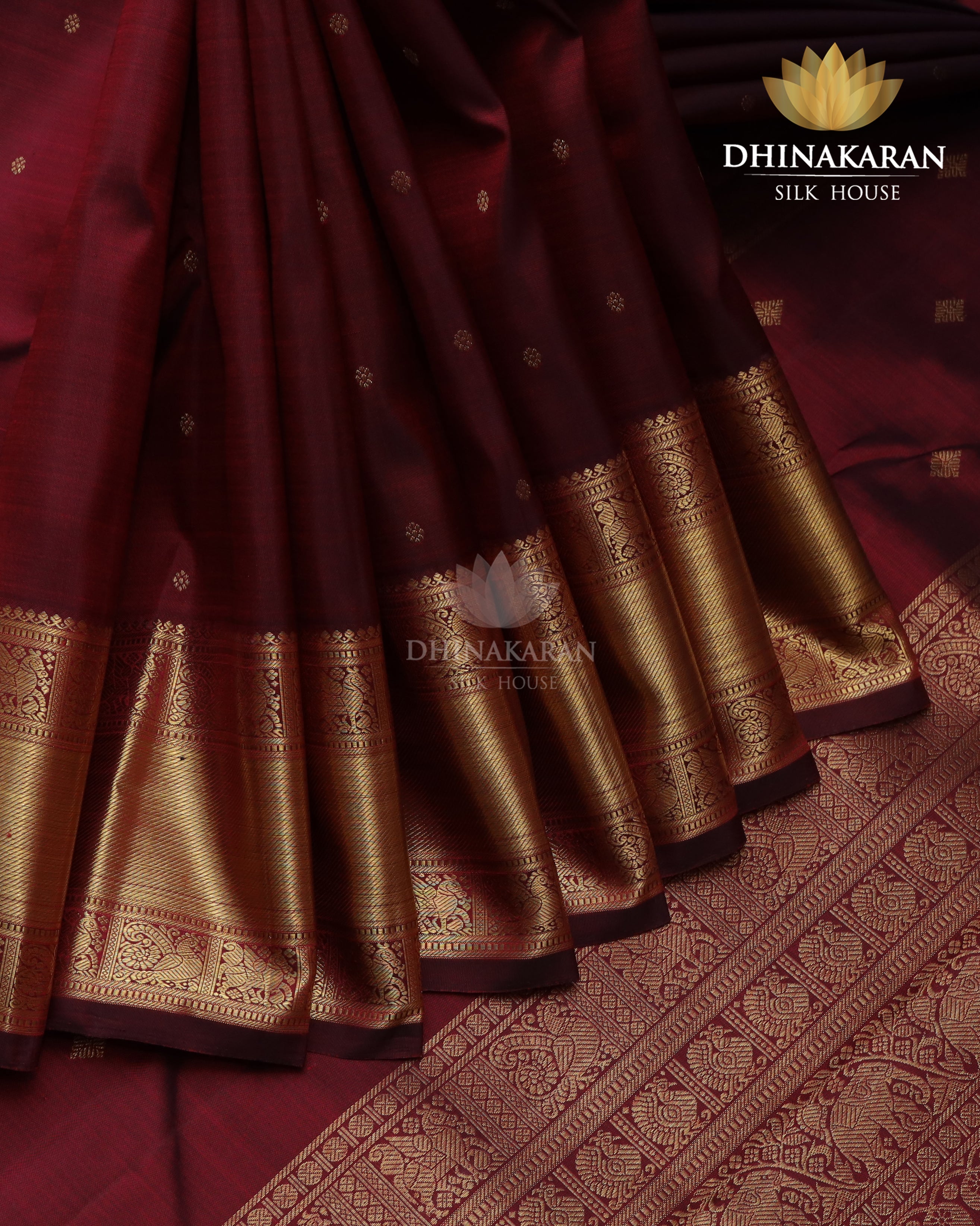 Deep Maroon Kanjivaram-sau3074