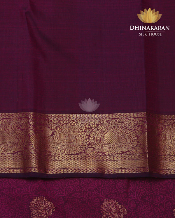 Wine Colour Kanjivaram-sau1027