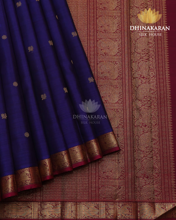 Midnight Blue Kanjivaram-sar2364