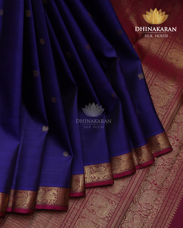 Midnight Blue Kanjivaram-sar2364