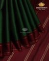 Bottle Green & Maroon Classic Kanjivaram-sar2332