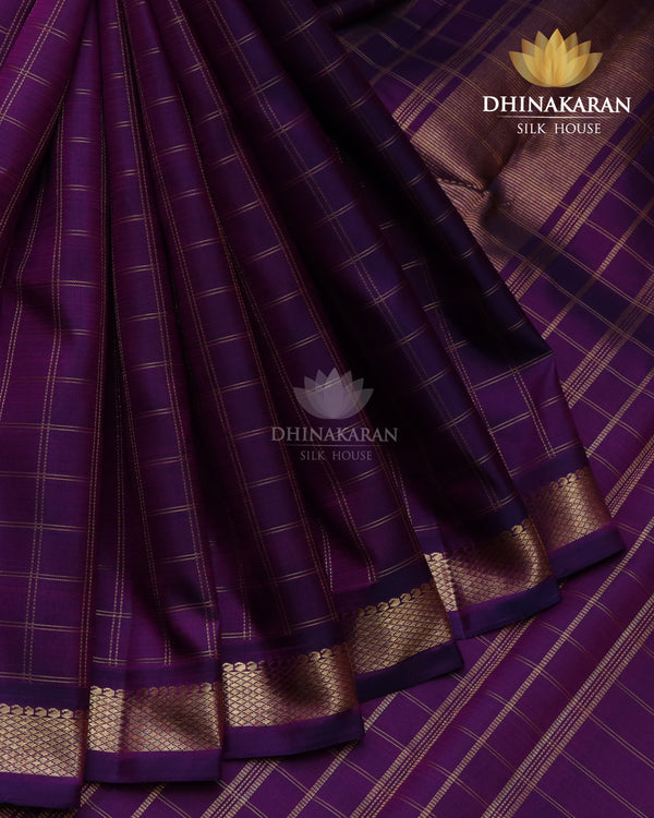 Brinjal Coloured Kajivaram-sar2322