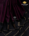 Wine Colour Butta Saree- sar2394