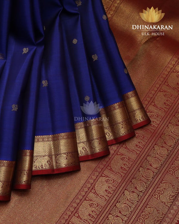Midnight Blue Kanjivaram-sau4200