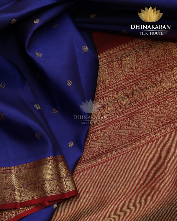 Midnight Blue Kanjivaram-sau4200