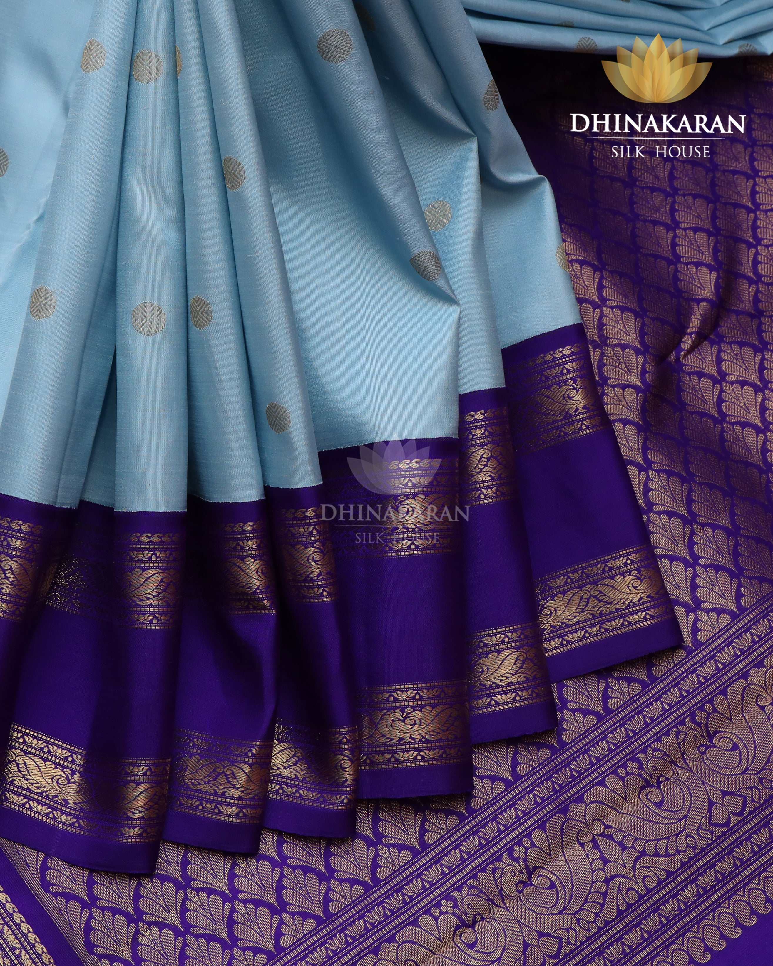 Powder blue Kanjivaram-sau2452