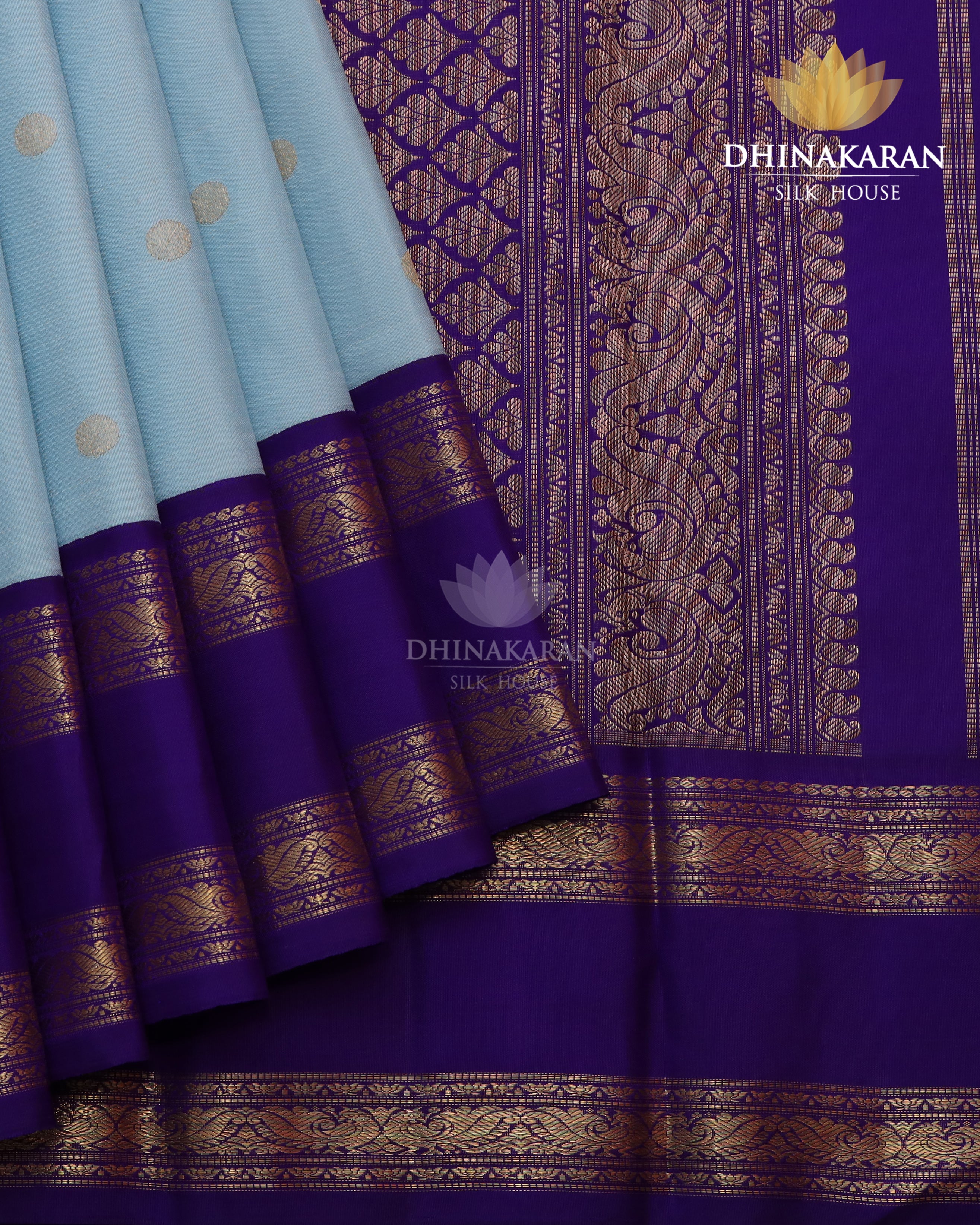 Powder blue Kanjivaram-sau2452
