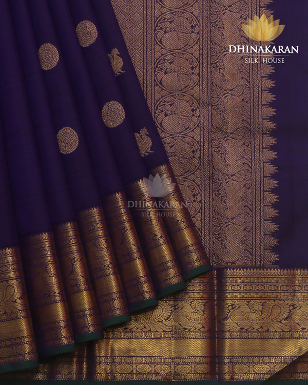 Bluish Purple Kanjivaram-sau1066