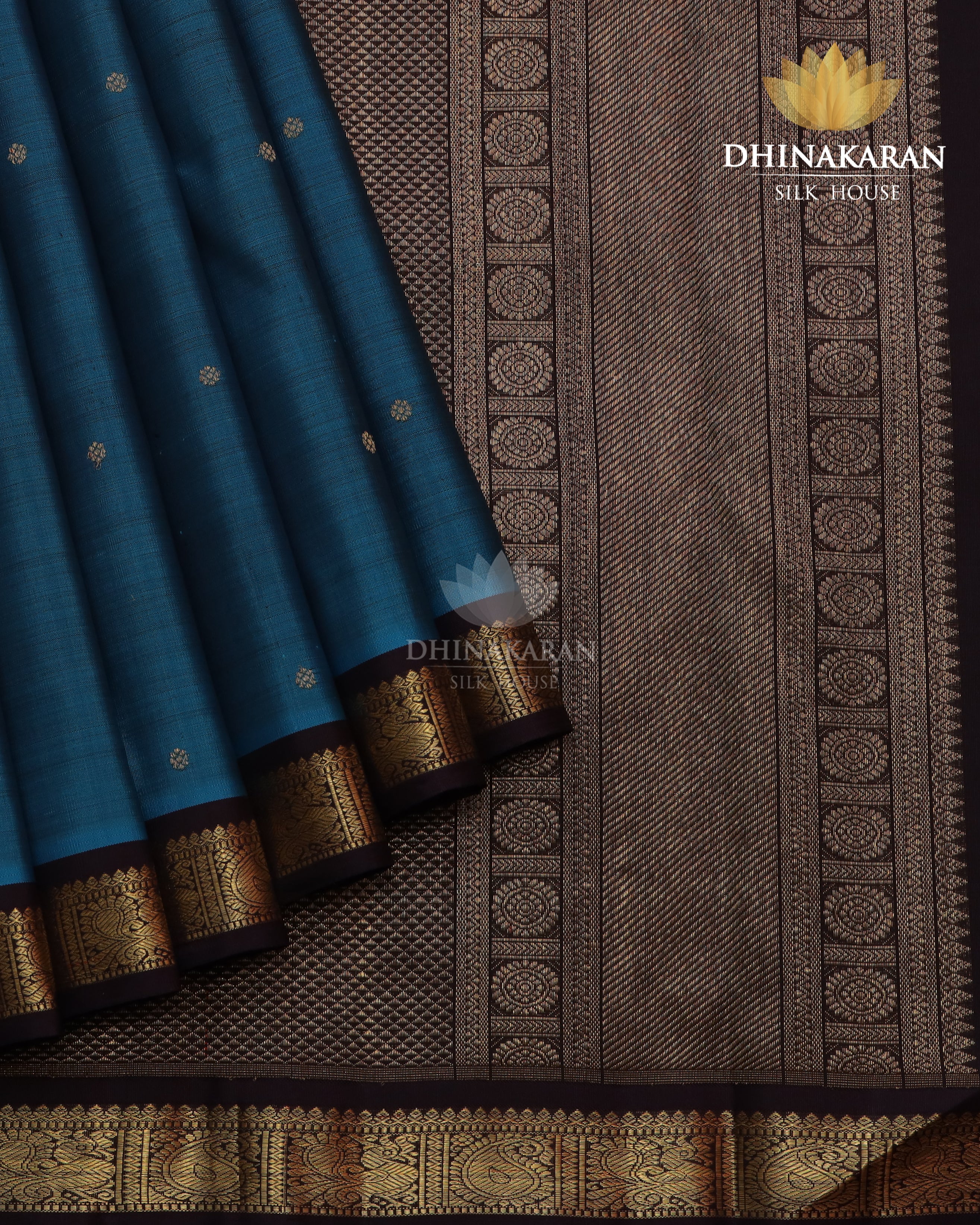 Emerald Blue Kanjivaram-sar2372