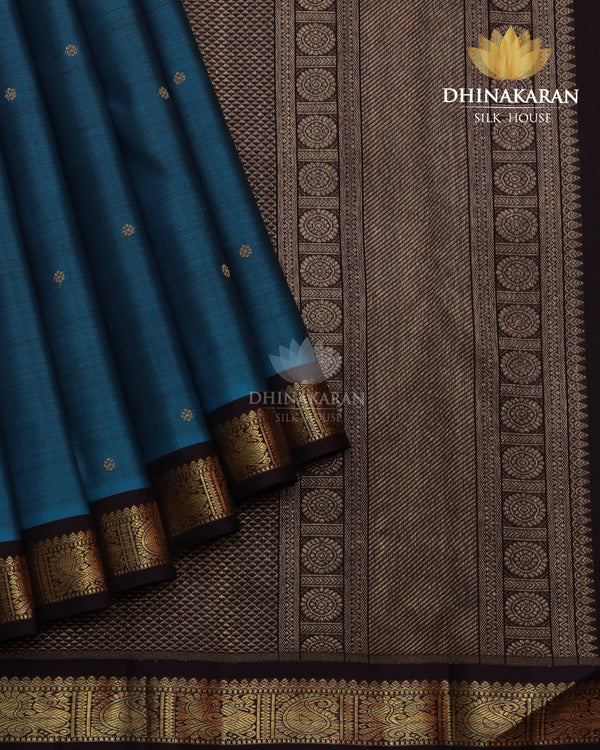 Emerald Blue Kanjivaram-sar2372