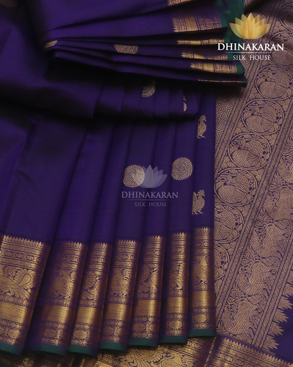 Bluish Purple Kanjivaram-sau1066