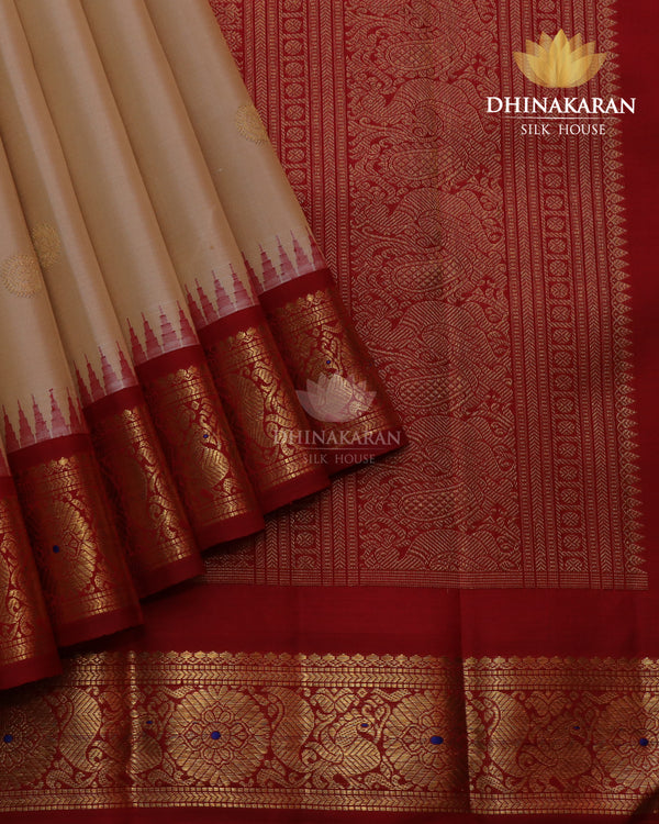 Beige Kanjivaram-sau3106