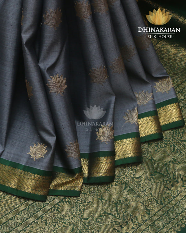 Dove Grey Kanjivaram-sau1045