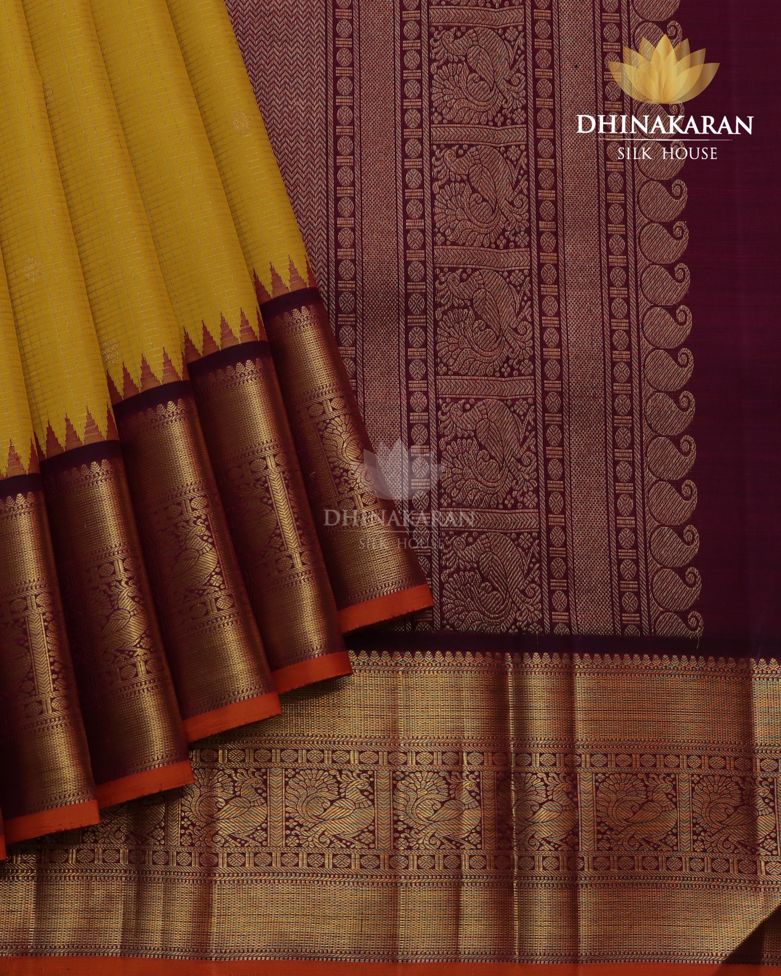 Sampanga Yellow Kanjivaram-sv702